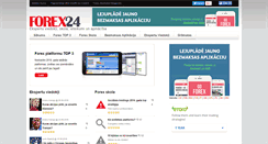 Desktop Screenshot of forex24.lv