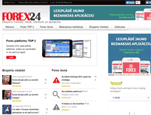 Tablet Screenshot of forex24.lv